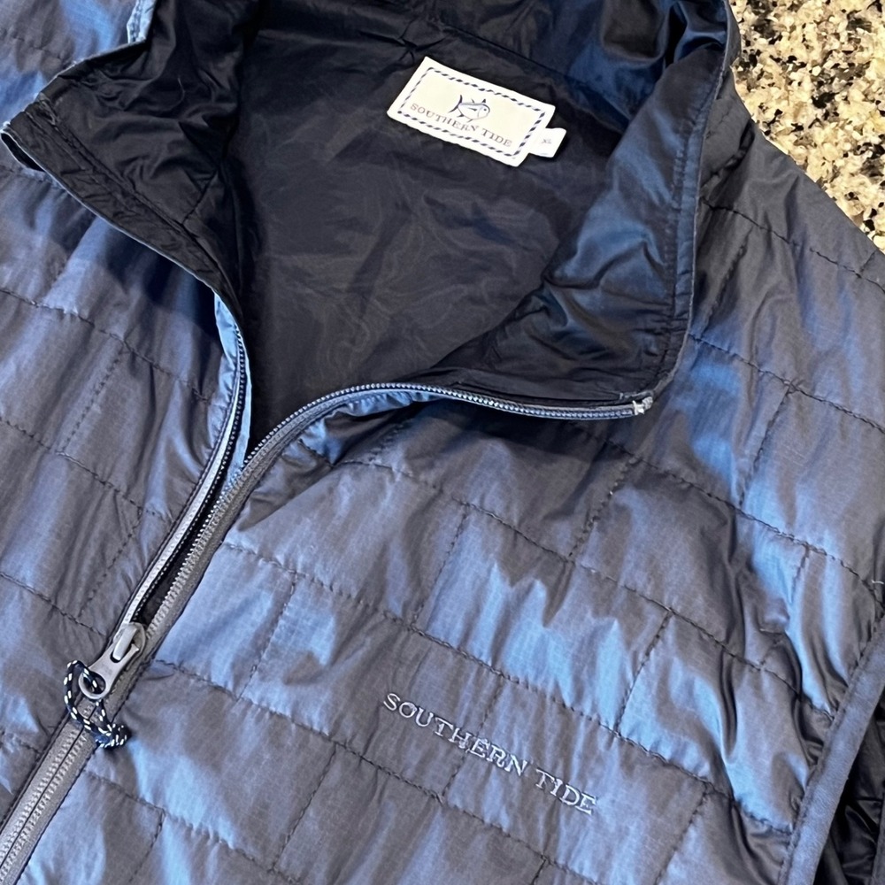 Southern Tide Backcountry Vest Mens XL Blue Primaloft Lightweight Performa